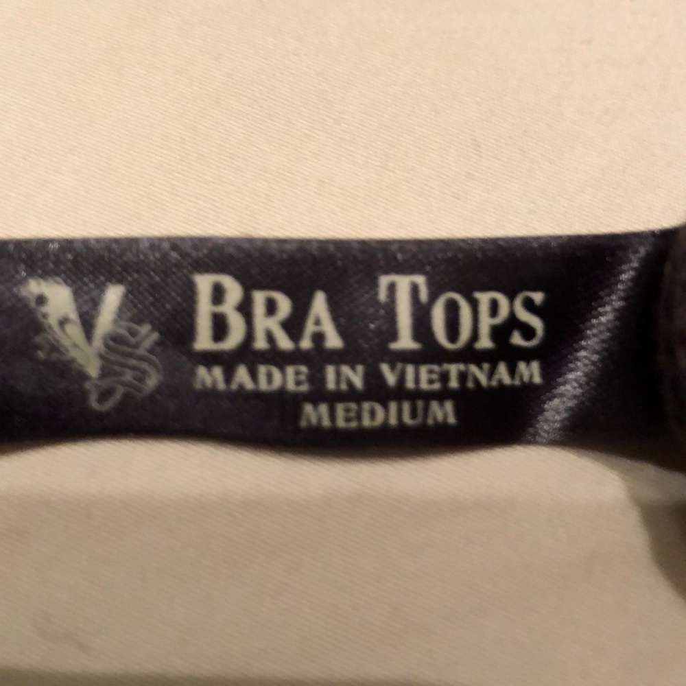 VIctoria Secret-metallic Gold sweater w/ Bra Top - Picture 6 of 7